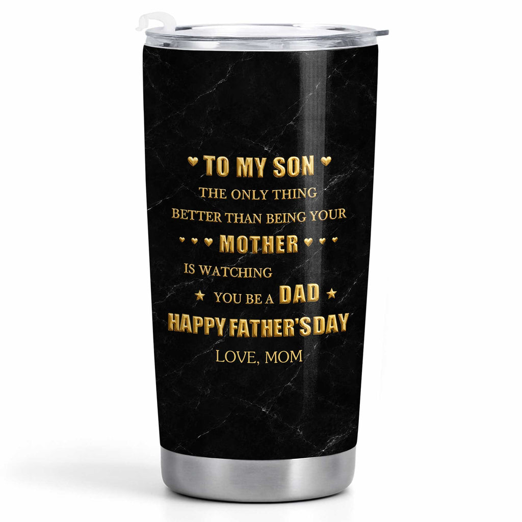 Personalized Stainless Steel Tumbler Custom Gift for Son - Father's Day, Birthday Tumbler GradoCreations