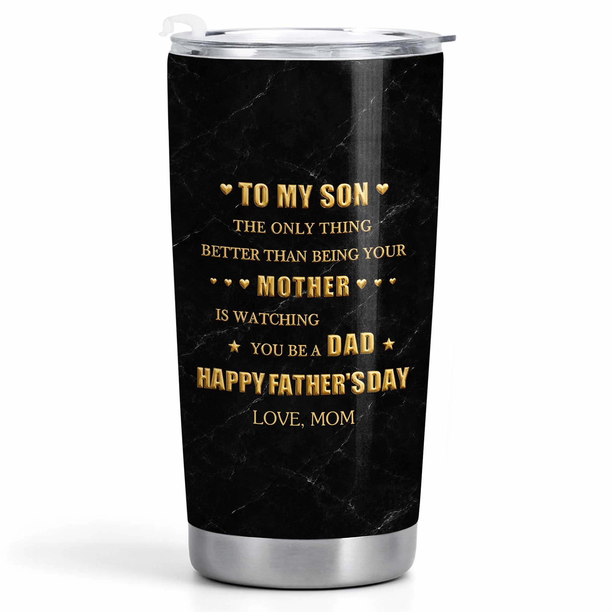 Personalized Stainless Steel Tumbler Custom Gift for Son - Father's Day, Birthday Tumbler GradoCreations