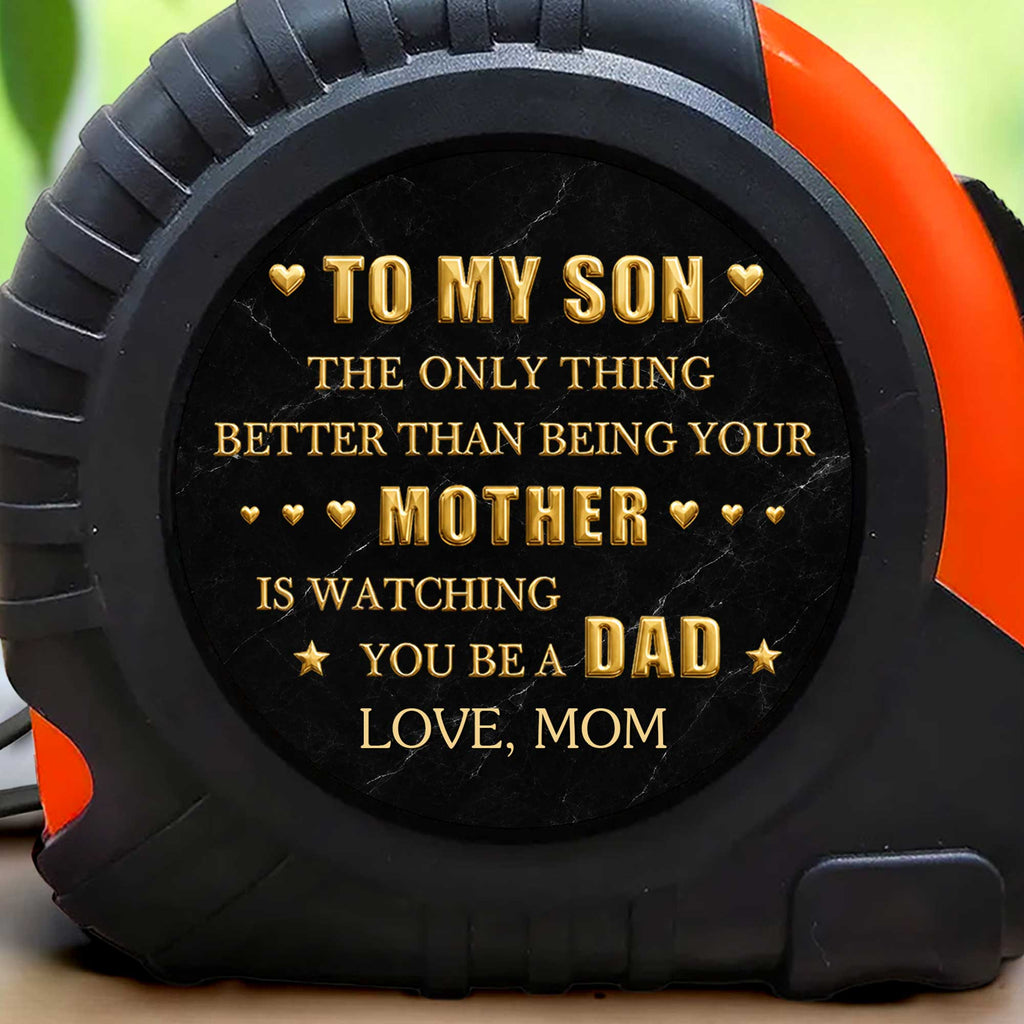 Personalized Tape Measure Gift for Son Custom Message Durable Tool Tape Measure GradoCreations