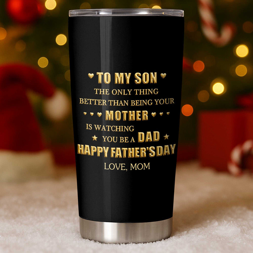 Personalized Stainless Steel Tumbler Custom Gift for Son 20oz Tumbler GradoCreations