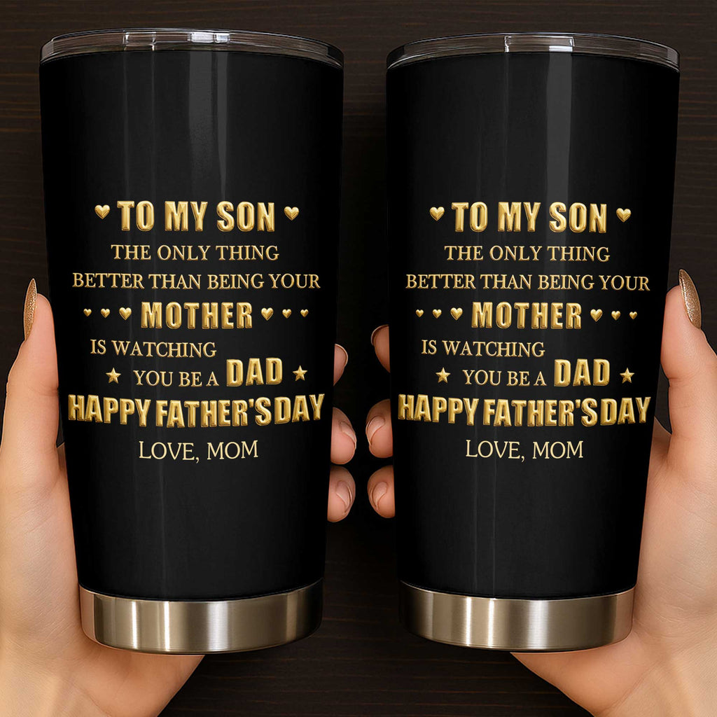 Personalized Stainless Steel Tumbler Custom Gift for Son 20oz Tumbler GradoCreations