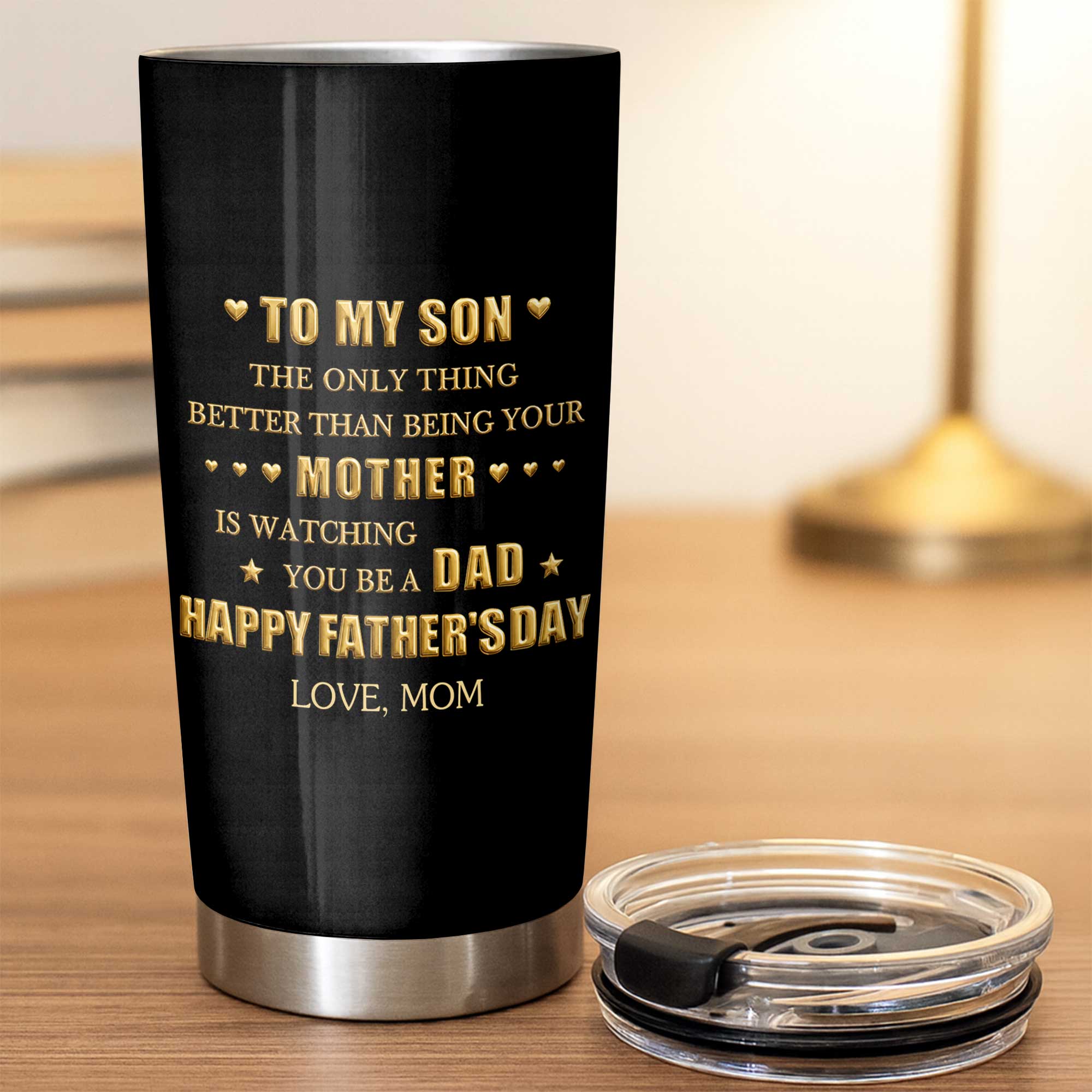 Personalized Stainless Steel Tumbler Custom Gift for Son