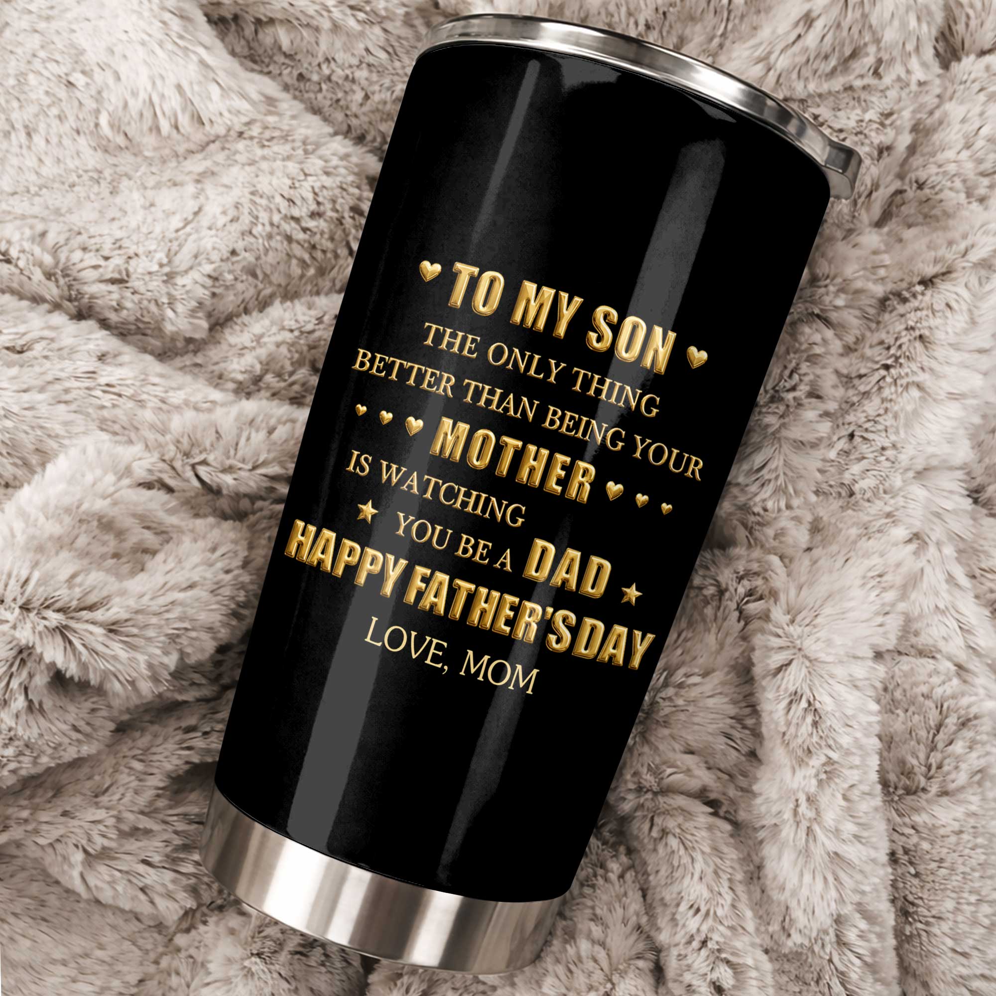 Personalized Stainless Steel Tumbler Custom Gift for Son 20oz Tumbler GradoCreations