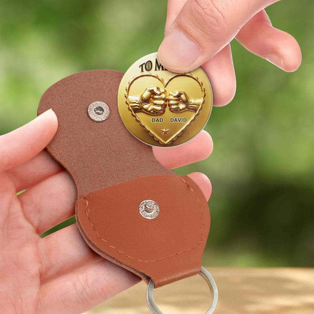 Personalized Custom Pocket Hug Gift for Daughter Fist Bump Heart Token Pocket Hug GradoCreations