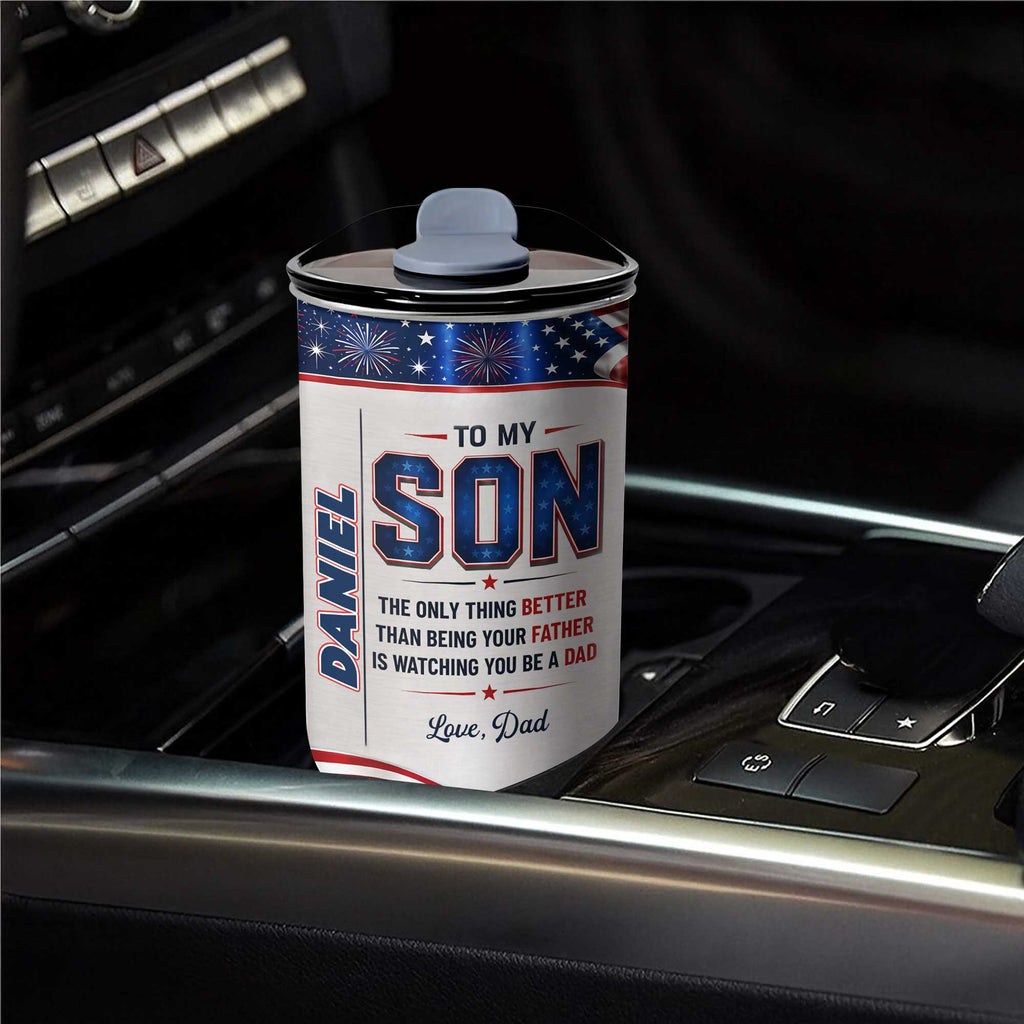 Personalized 10oz Tumbler Custom Name Patriotic Gift for Son 10oz tumbler GradoCreations