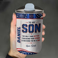 Personalized 10oz Tumbler Custom Name Patriotic Gift for Son 10oz tumbler GradoCreations