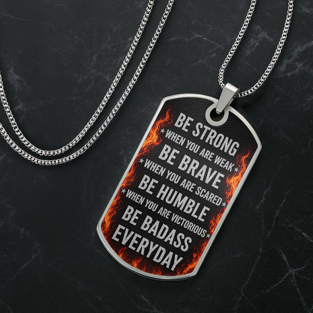 Personalized Custom Dog Tag Necklace for Son with Name Dog Tag Necklace GradoCreations
