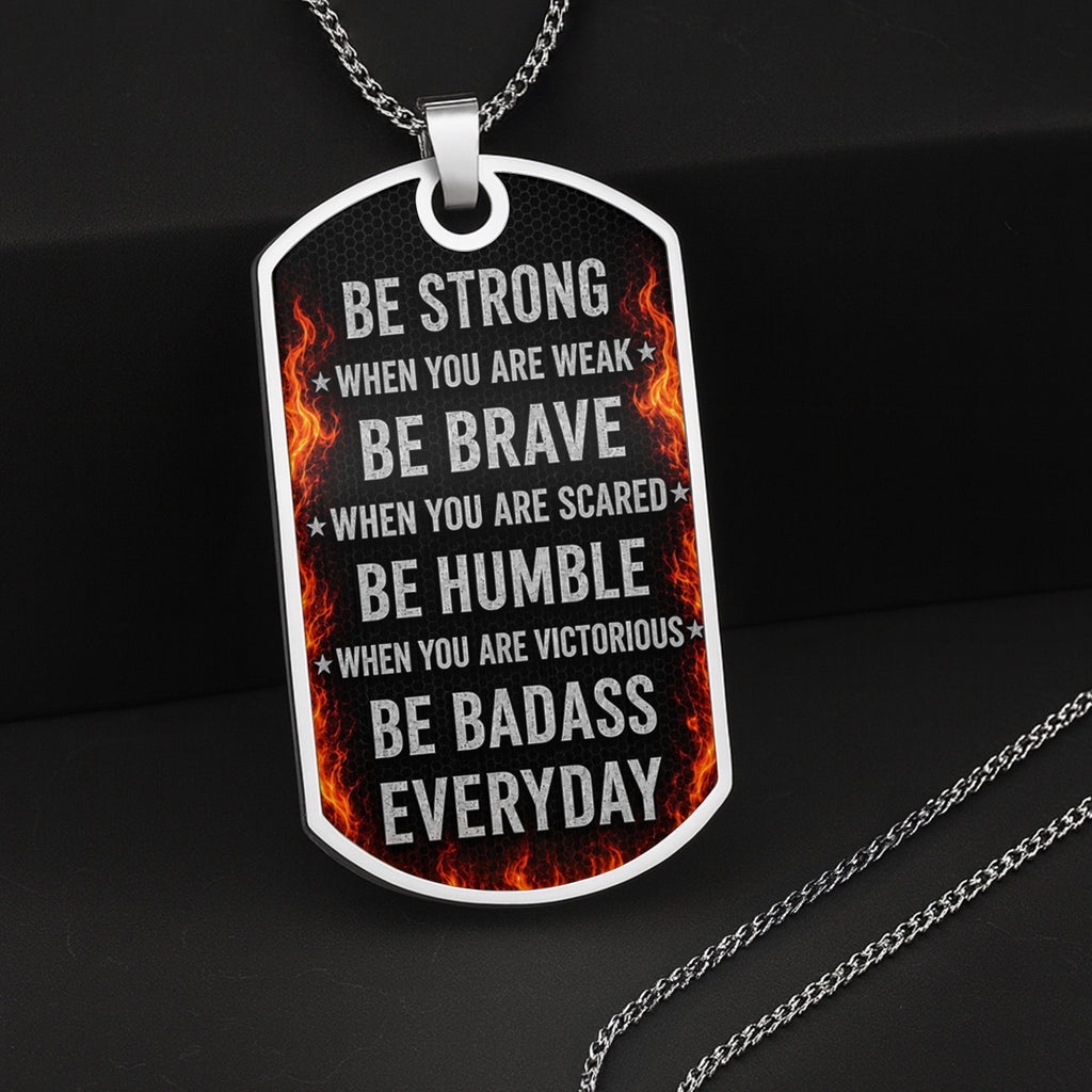 Personalized Custom Dog Tag Necklace for Son with Name Dog Tag Necklace GradoCreations