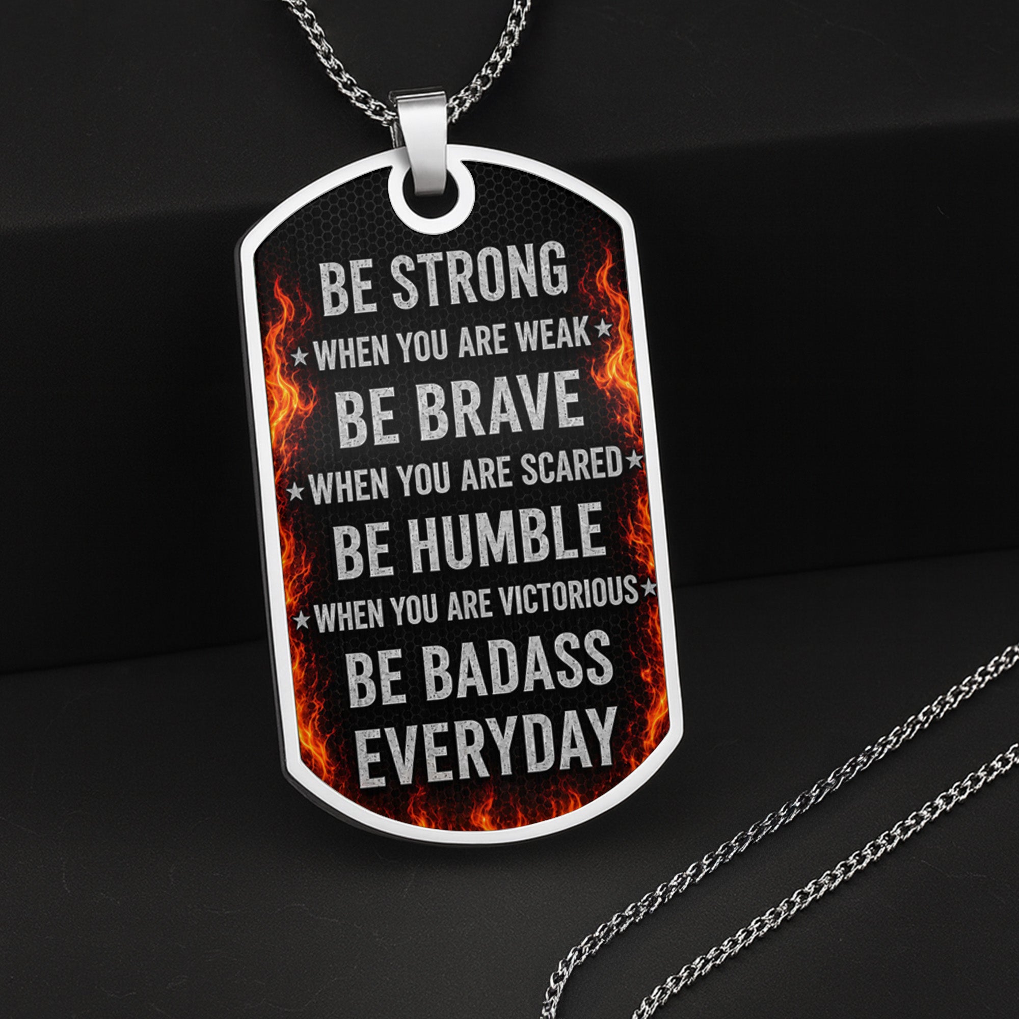 Personalized Custom Dog Tag Necklace for Son with Name Dog Tag Necklace GradoCreations