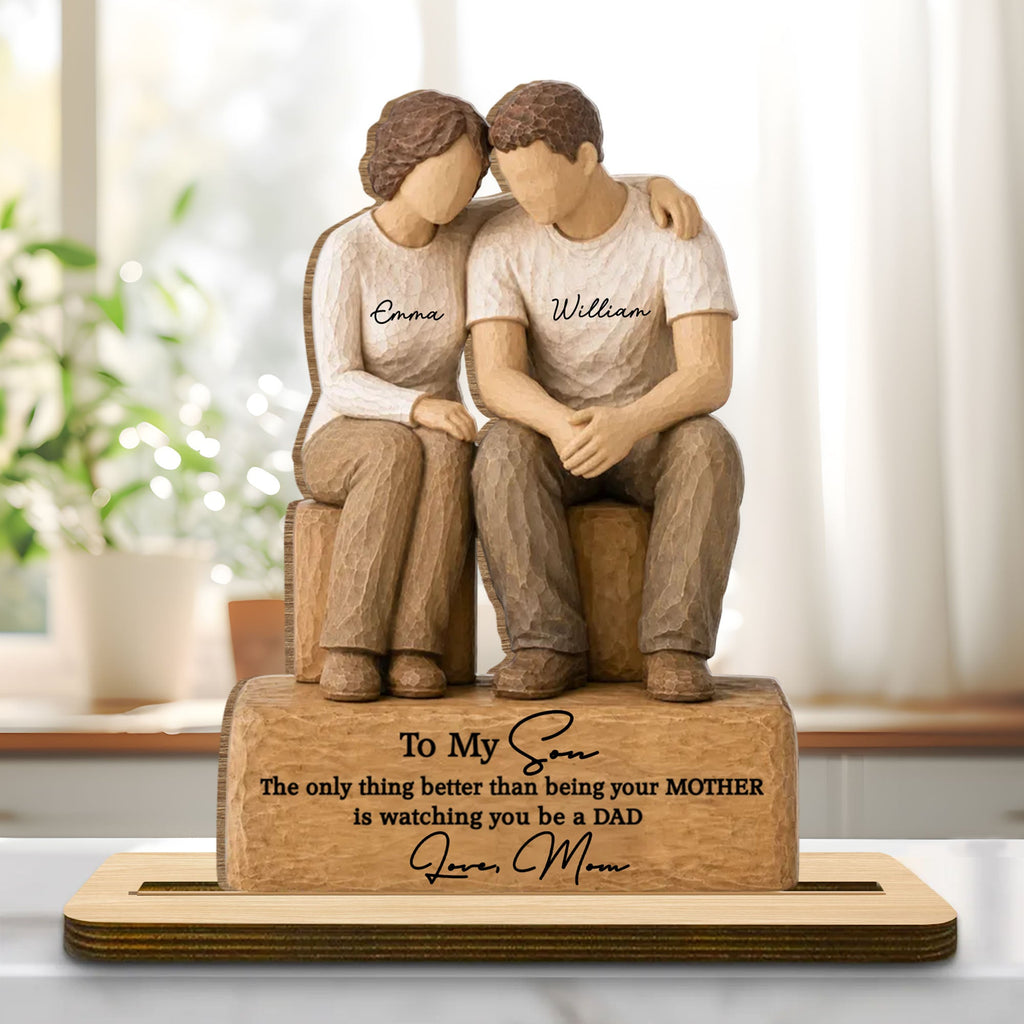 Personalized Wood Plaque Custom Message for Son Gift Wood Plaque GradoCreations