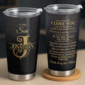 Personalized Stainless Steel Tumbler Custom Name Gift for Son Tumbler GradoCreations