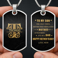Personalized Dog Tag Necklace Custom Name Gift for Son Dog Tag Necklace GradoCreations