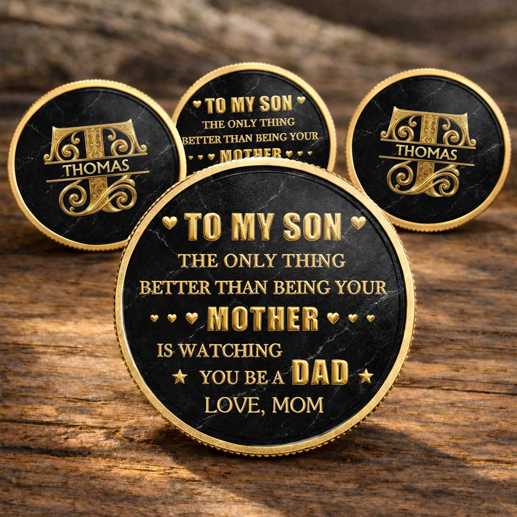 Personalized Commemorative Coin Custom Keepsake Gift for Son Commemorative Coin GradoCreations