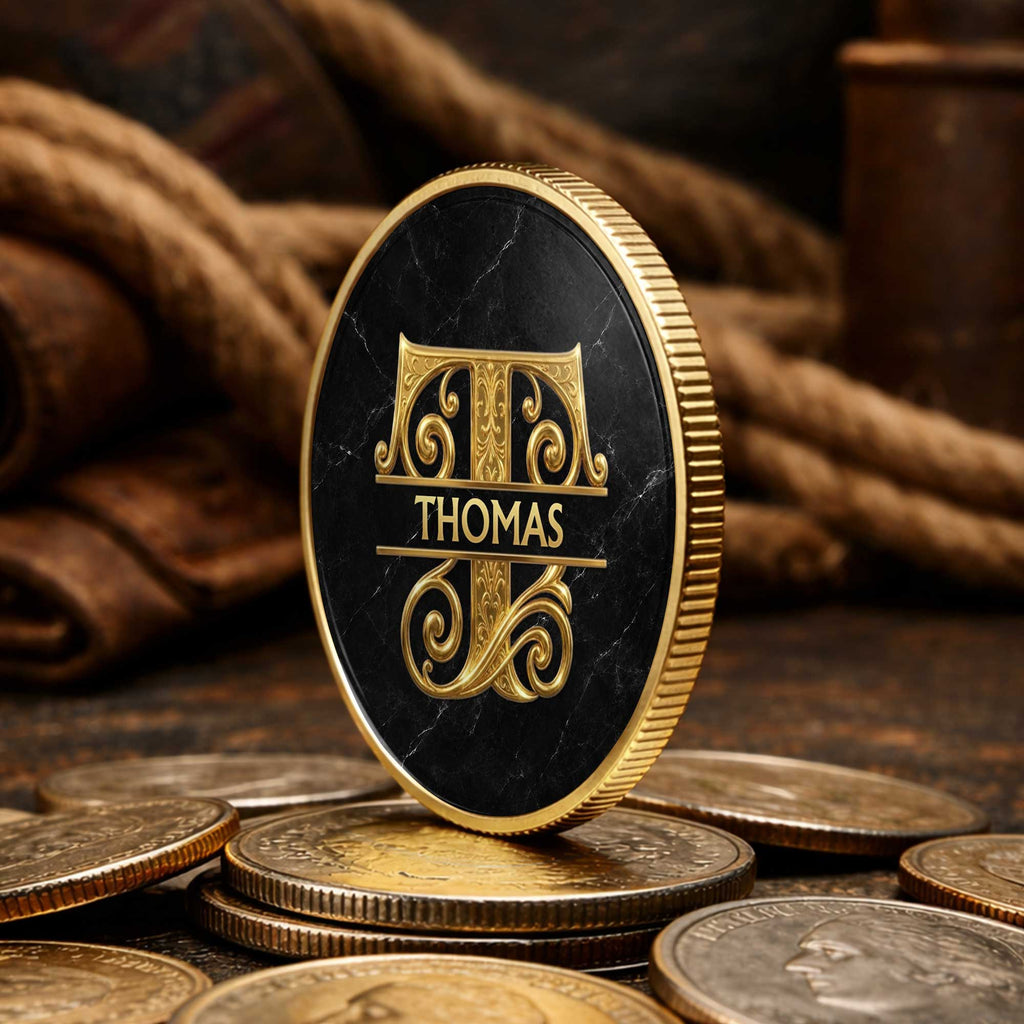 Personalized Commemorative Coin Custom Keepsake Gift for Son Commemorative Coin GradoCreations