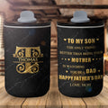 Personalized 10oz Black Marble Tumbler Custom Initial Gift for Dad 10oz tumbler GradoCreations