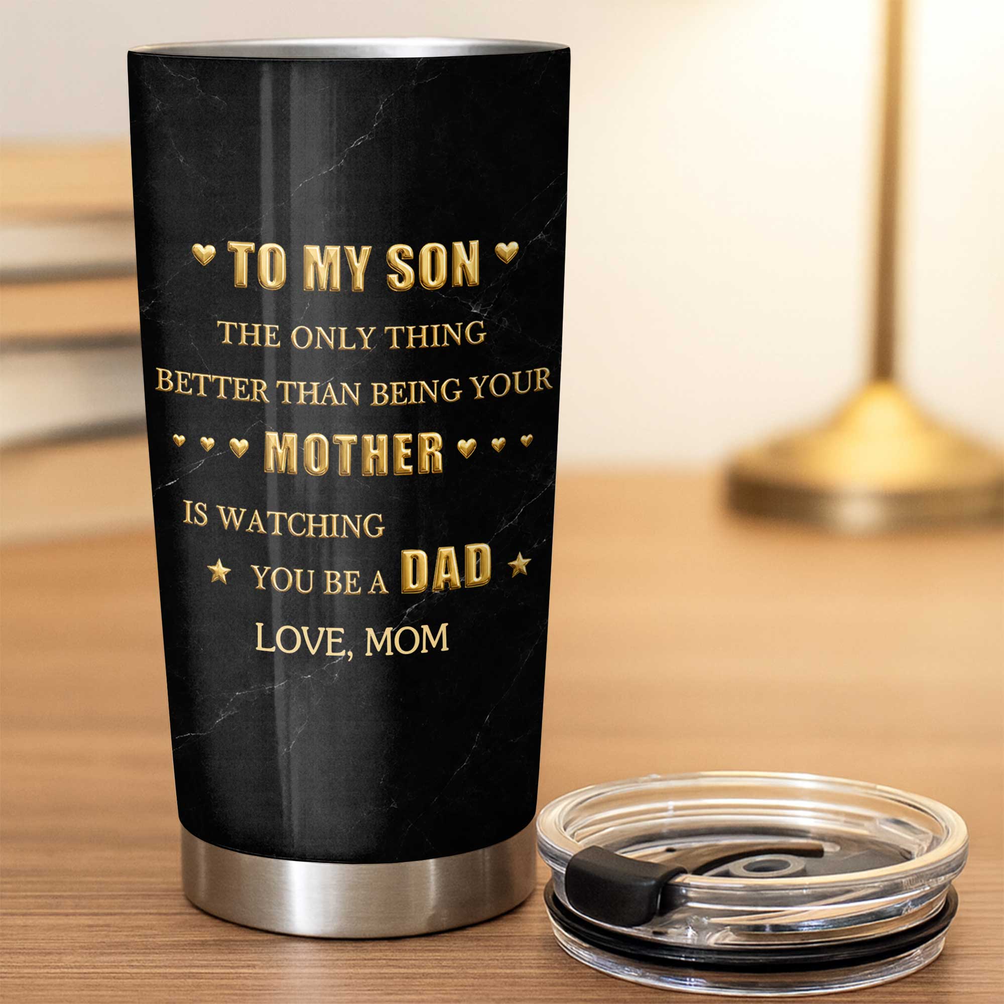 Personalized Stainless Steel Tumbler for Son Custom Name Gift 20oz Tumbler GradoCreations