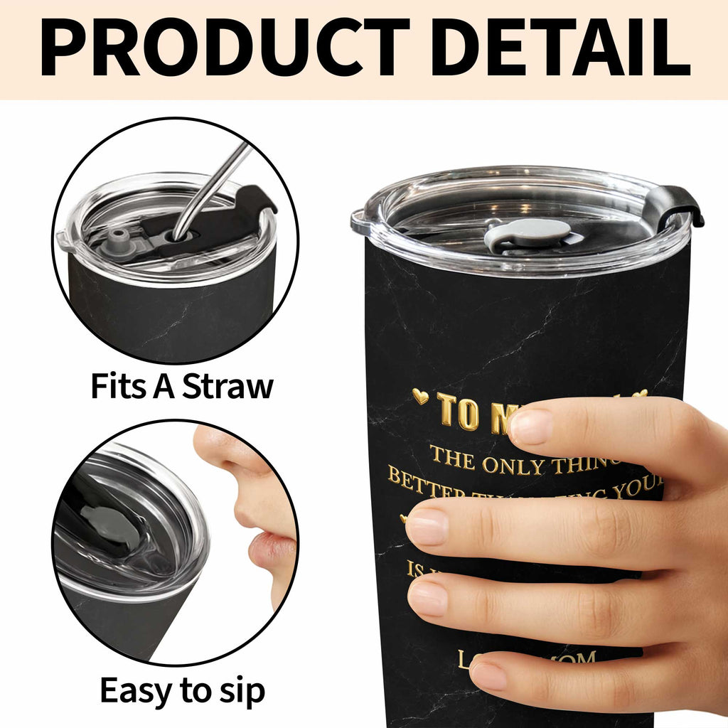 Personalized Stainless Steel Tumbler for Son Custom Name Gift 20oz Tumbler GradoCreations