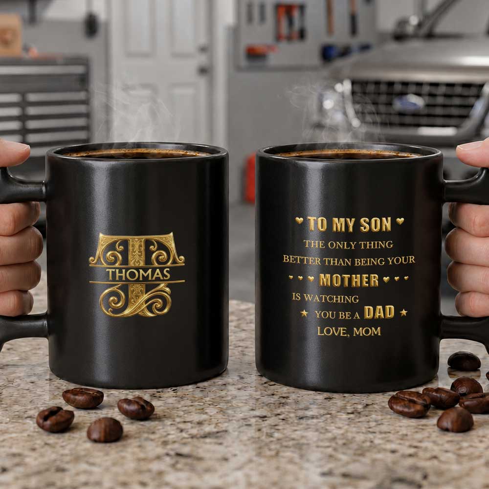 Personalized Wrench Handle Coffee Mug Custom Name Gift for Son Wrench Handle Mug GradoCreations
