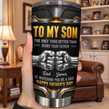 Personalized Stainless Steel Tumbler for Son - Custom 20oz Gift Idea for Father's Day 20oz Tumbler GradoCreations