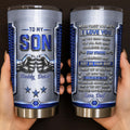 Personalized Stainless Steel Tumbler Custom Gift for Son Tumbler GradoCreations