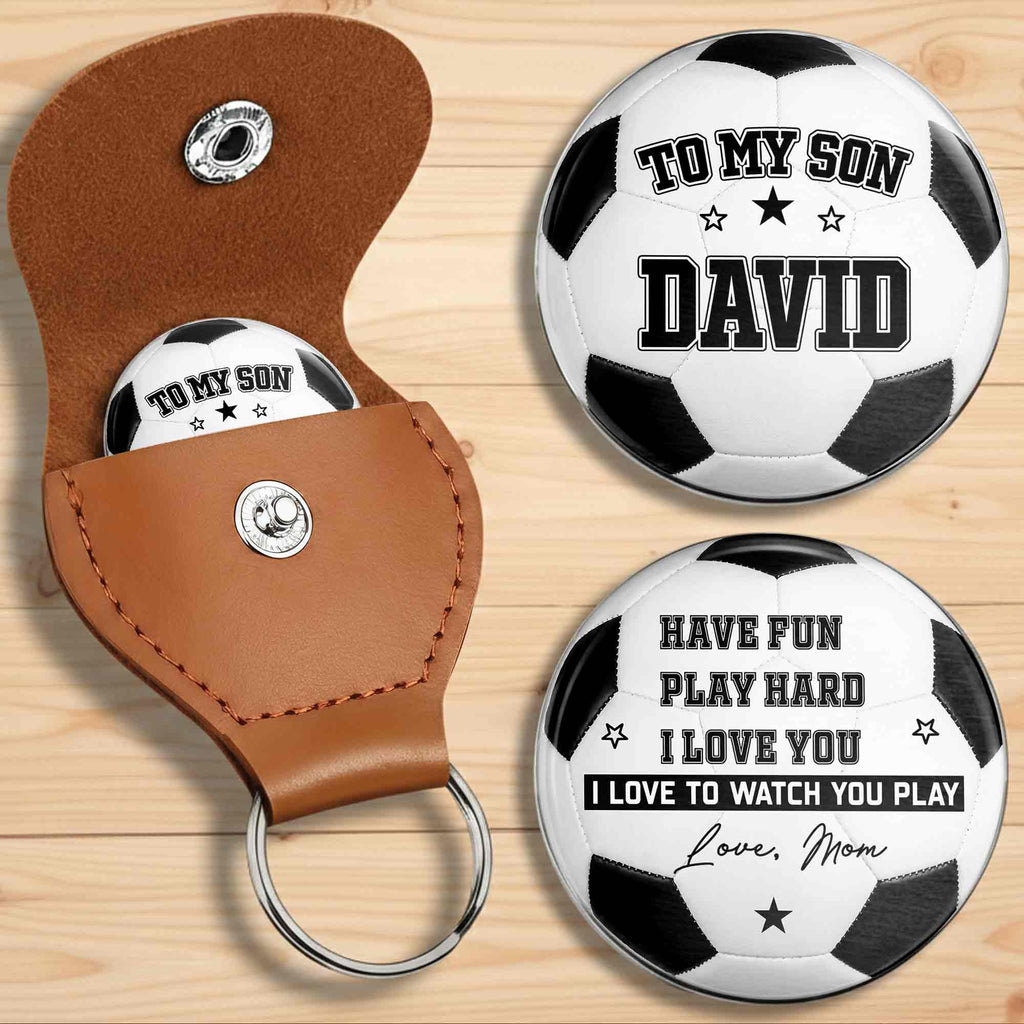 Personalized Custom Pocket Hug Token for Son with Message Pocket Hug GradoCreations