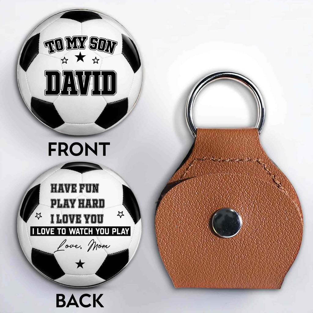 Personalized Custom Pocket Hug Token for Son with Message Pocket Hug GradoCreations