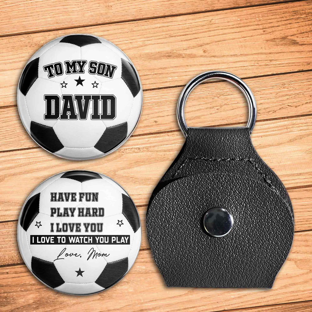Personalized Custom Pocket Hug Token for Son with Message Pocket Hug GradoCreations