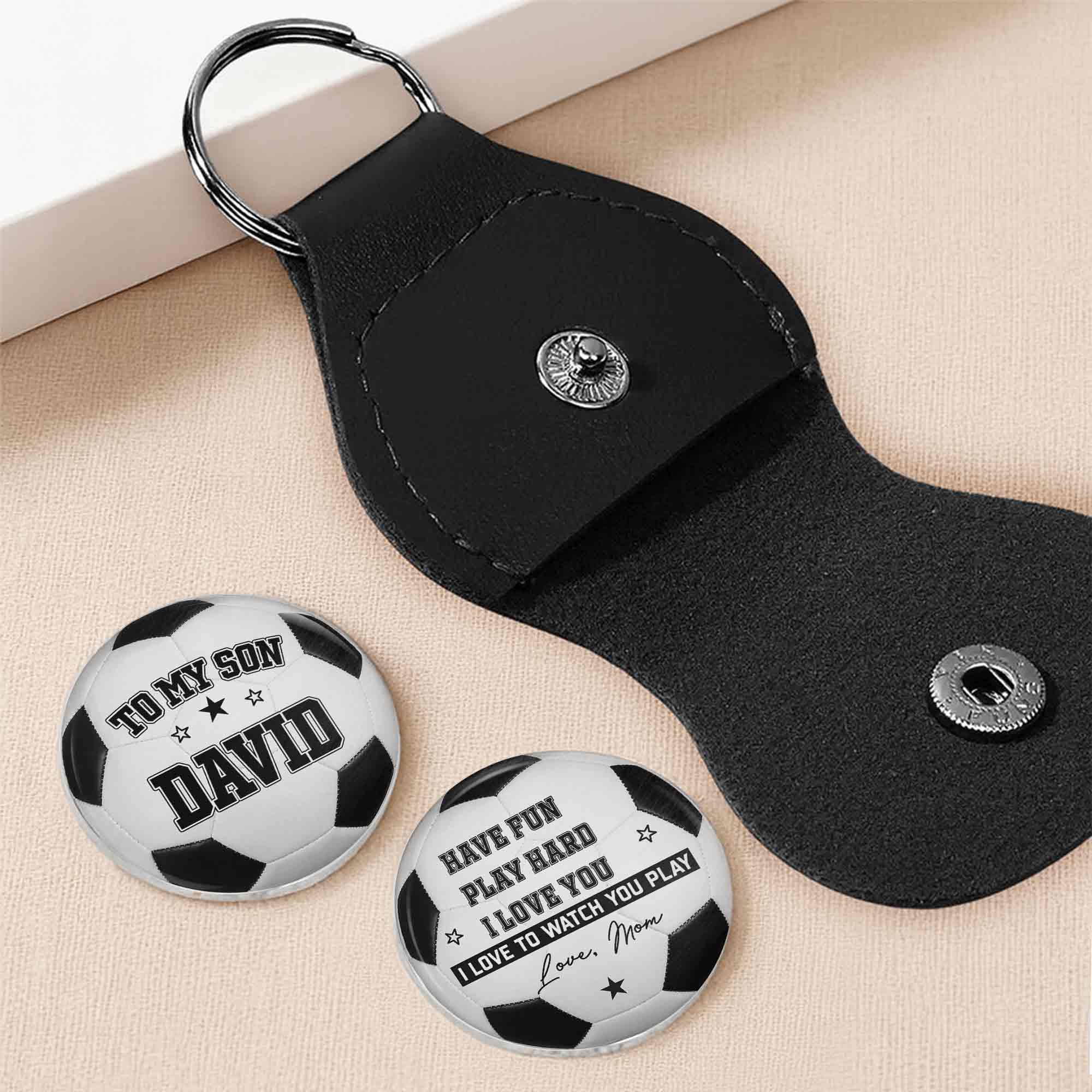 Personalized Custom Pocket Hug Token for Son with Message Pocket Hug GradoCreations