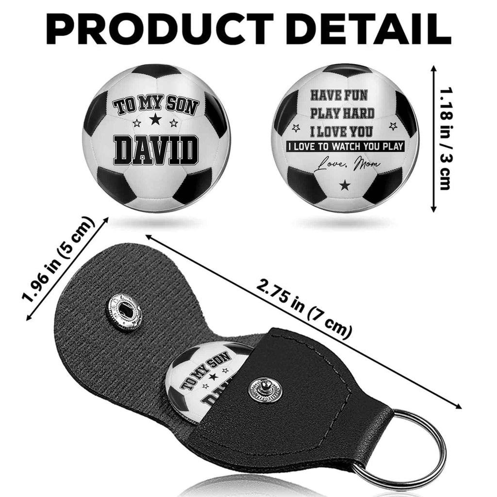 Personalized Custom Pocket Hug Token for Son with Message Pocket Hug GradoCreations