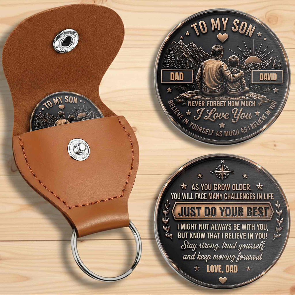 Personalized Pocket Hug Token for Son Custom Message Gift Pocket Hug GradoCreations
