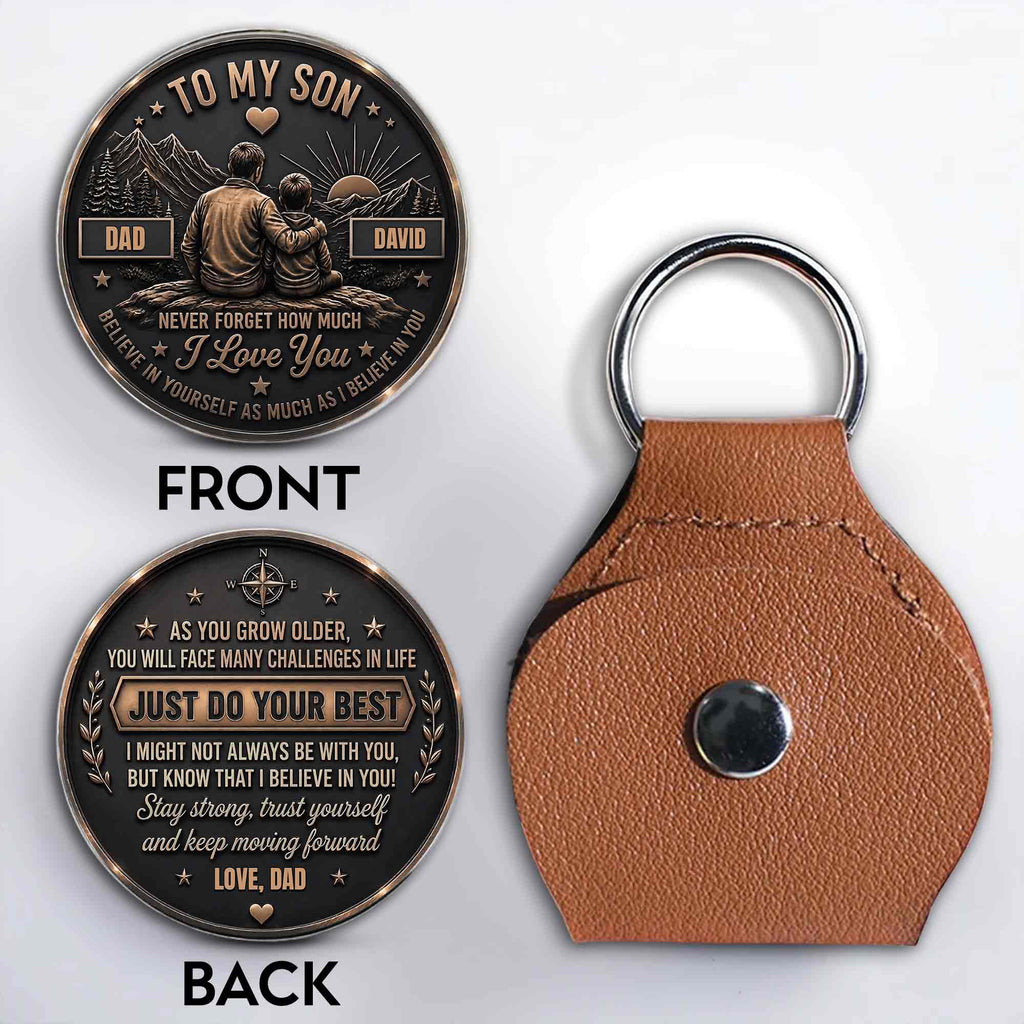Personalized Pocket Hug Token for Son Custom Message Gift Pocket Hug GradoCreations