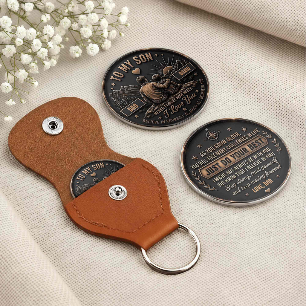 Personalized Pocket Hug Token for Son Custom Message Gift Pocket Hug GradoCreations