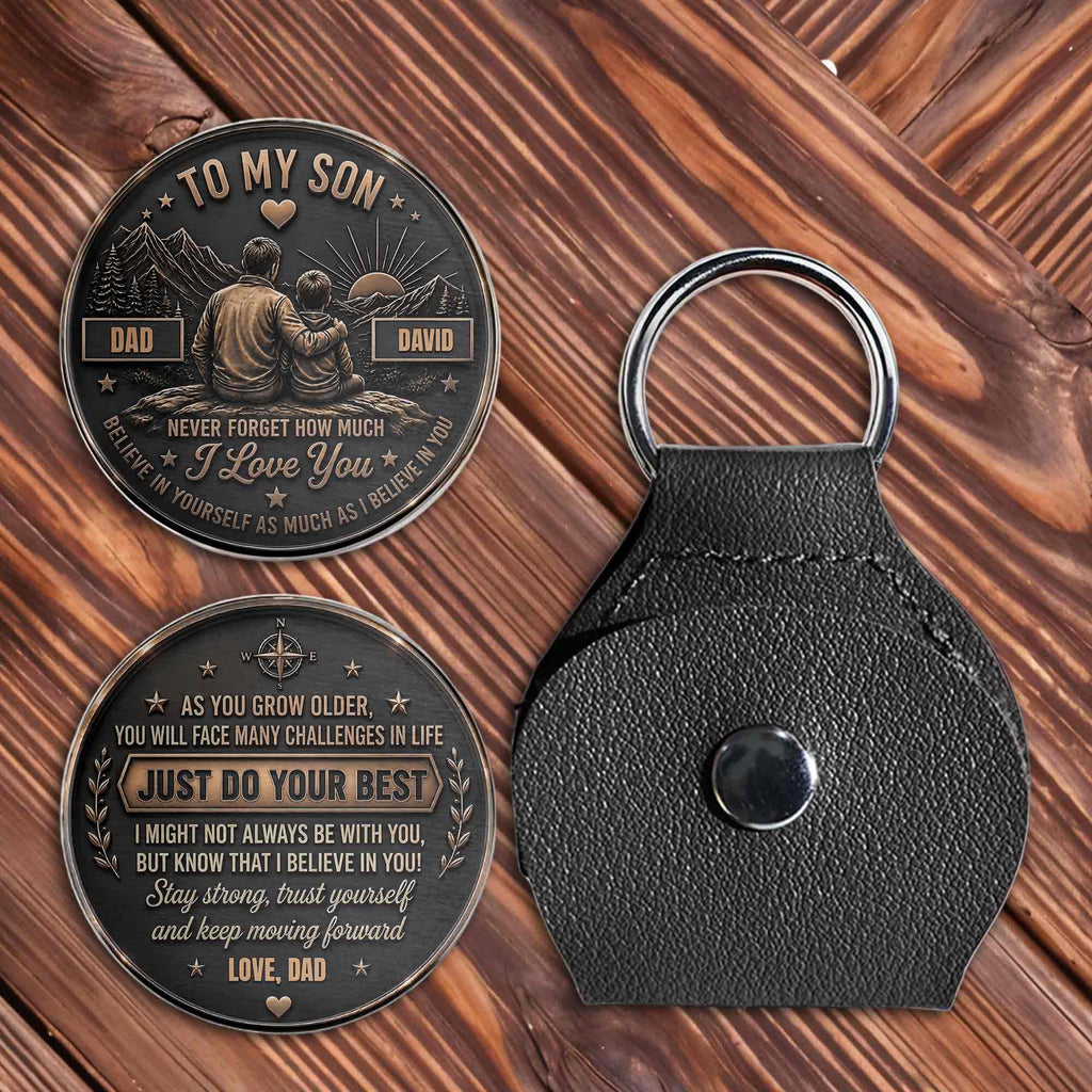 Personalized Pocket Hug Token for Son Custom Message Gift Pocket Hug GradoCreations