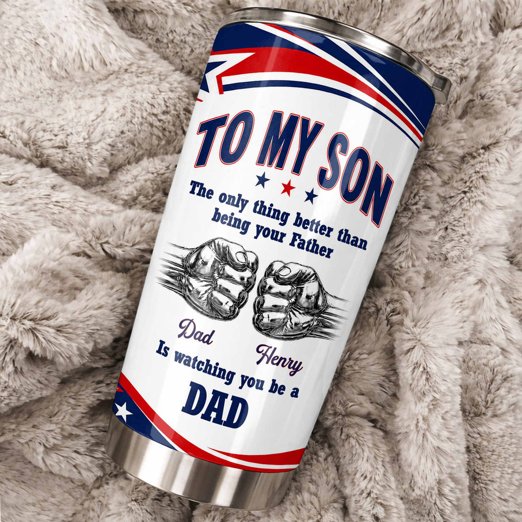 Personalized Stainless Steel Tumbler Custom Name Gift for Son 20oz Tumbler GradoCreations