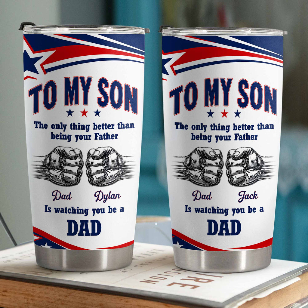 Personalized Stainless Steel Tumbler Custom Name Gift for Son 20oz Tumbler GradoCreations