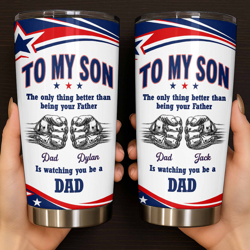 Personalized Stainless Steel Tumbler Custom Name Gift for Son 20oz Tumbler GradoCreations