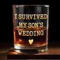 Personalized Custom Whiskey Glass Gift for Son Wedding Day Whiskey Glass GradoCreations