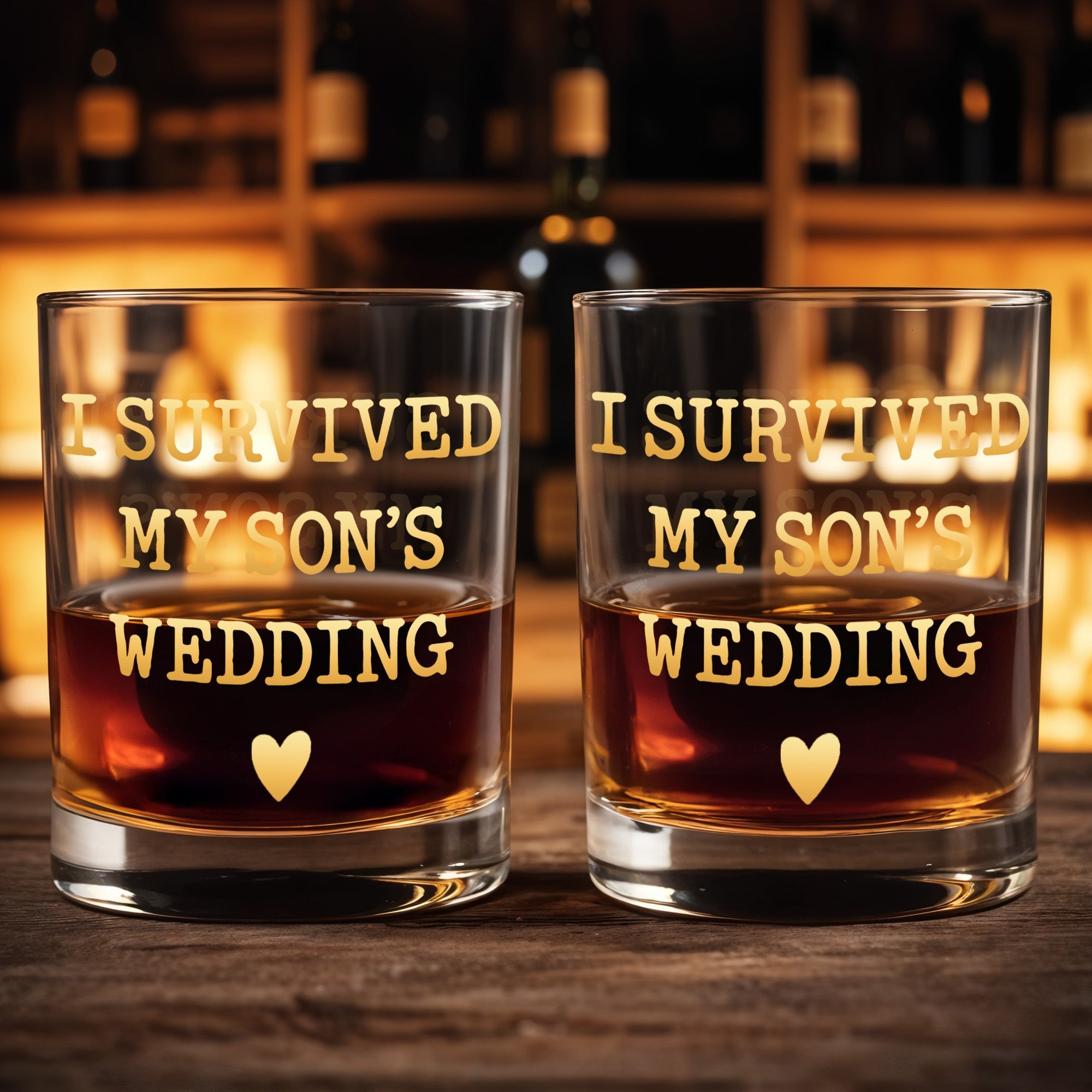 Personalized Custom Whiskey Glass Gift for Son Wedding Day Whiskey Glass GradoCreations