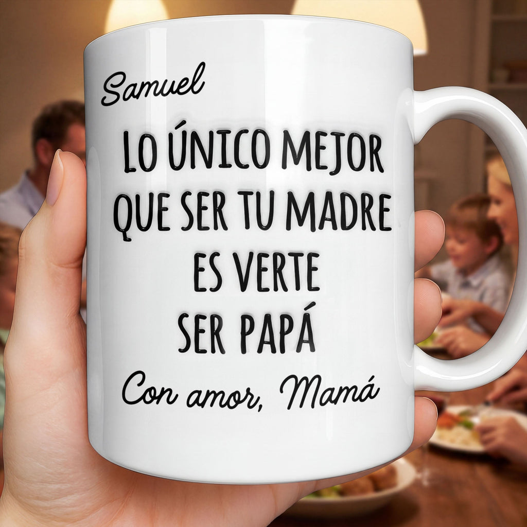 Personalized Edge-to-Edge Mug Custom Name Gift for New Dad Edge-to-edge Mug GradoCreations