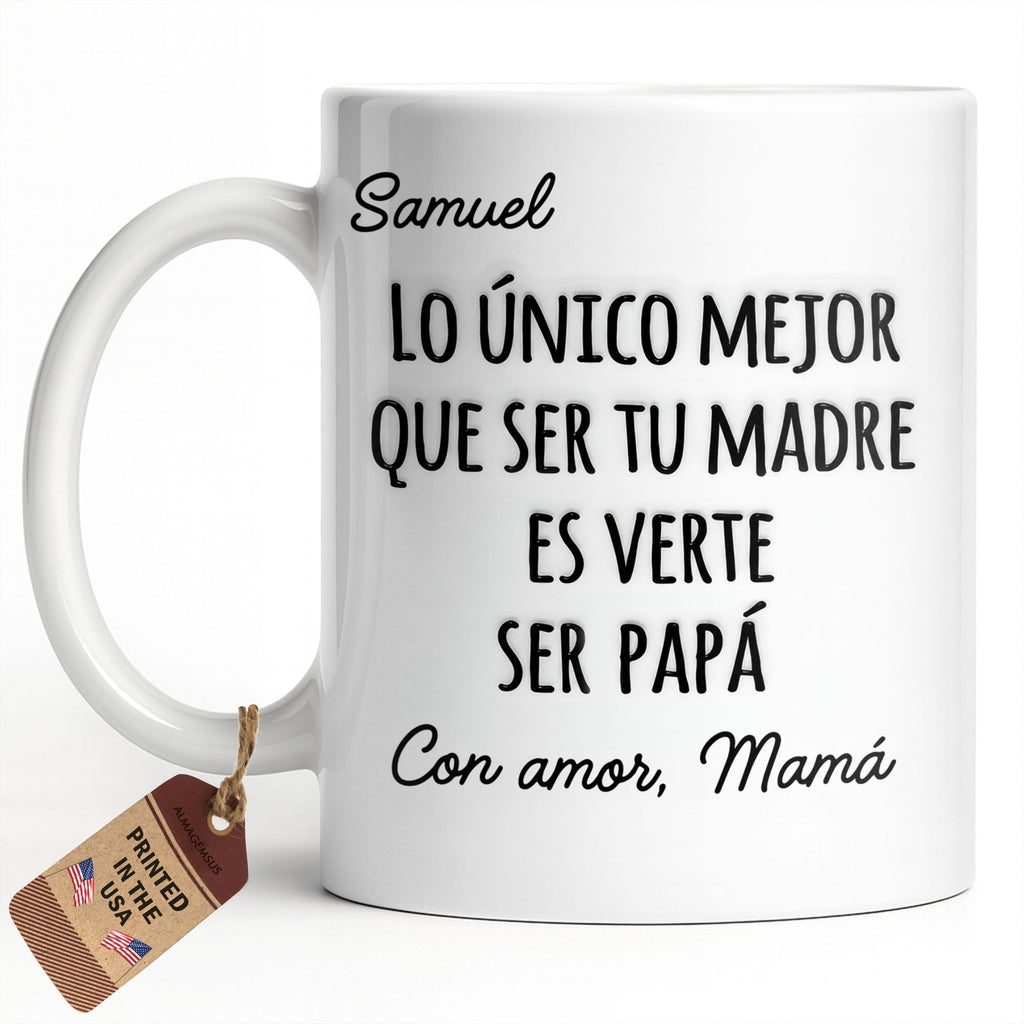 Personalized Edge-to-Edge Mug Custom Name Gift for New Dad Edge-to-edge Mug GradoCreations