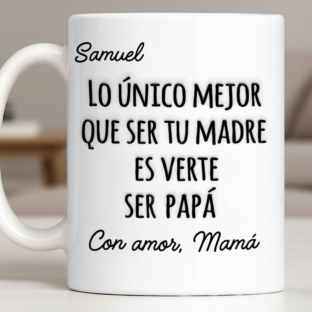 Personalized Edge-to-Edge Mug Custom Name Gift for New Dad Edge-to-edge Mug GradoCreations