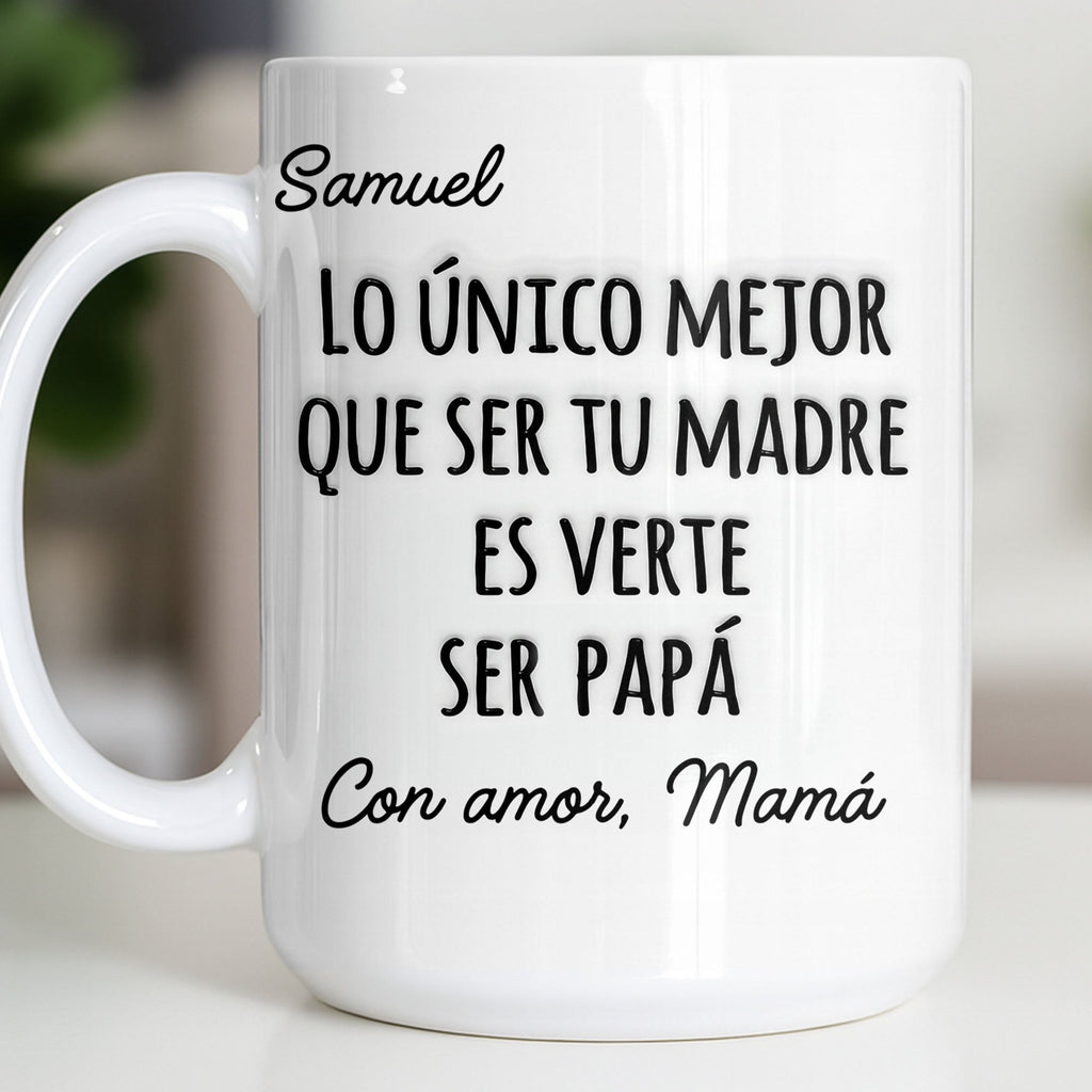 Personalized Edge-to-Edge Mug Custom Name Gift for New Dad Edge-to-edge Mug GradoCreations