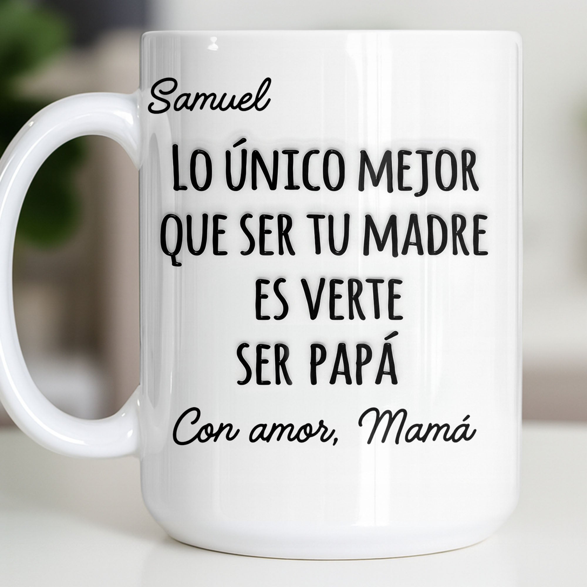 Personalized Edge-to-Edge Mug Custom Name Gift for New Dad Edge-to-edge Mug GradoCreations