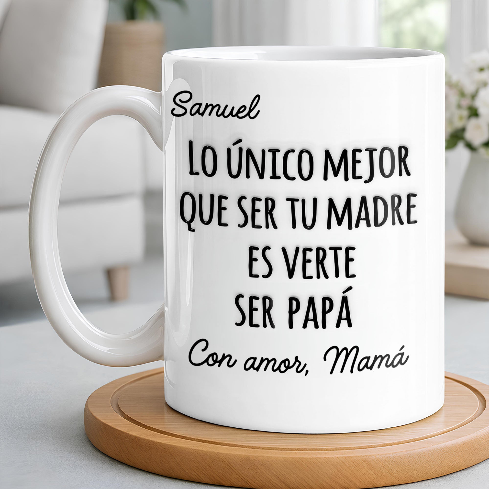 Personalized Edge-to-Edge Mug Custom Name Gift for New Dad Edge-to-edge Mug GradoCreations