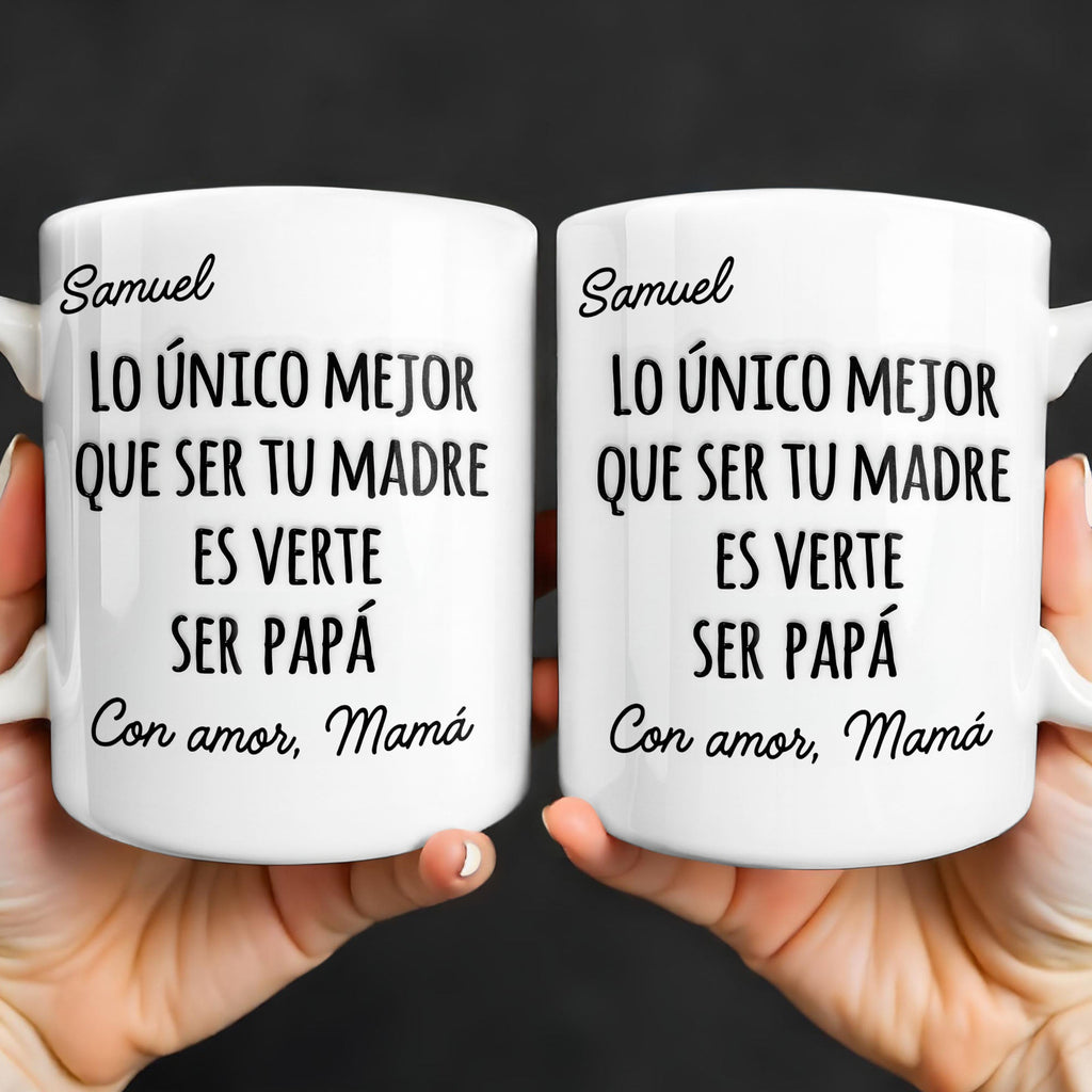 Personalized Edge-to-Edge Mug Custom Name Gift for New Dad Edge-to-edge Mug GradoCreations