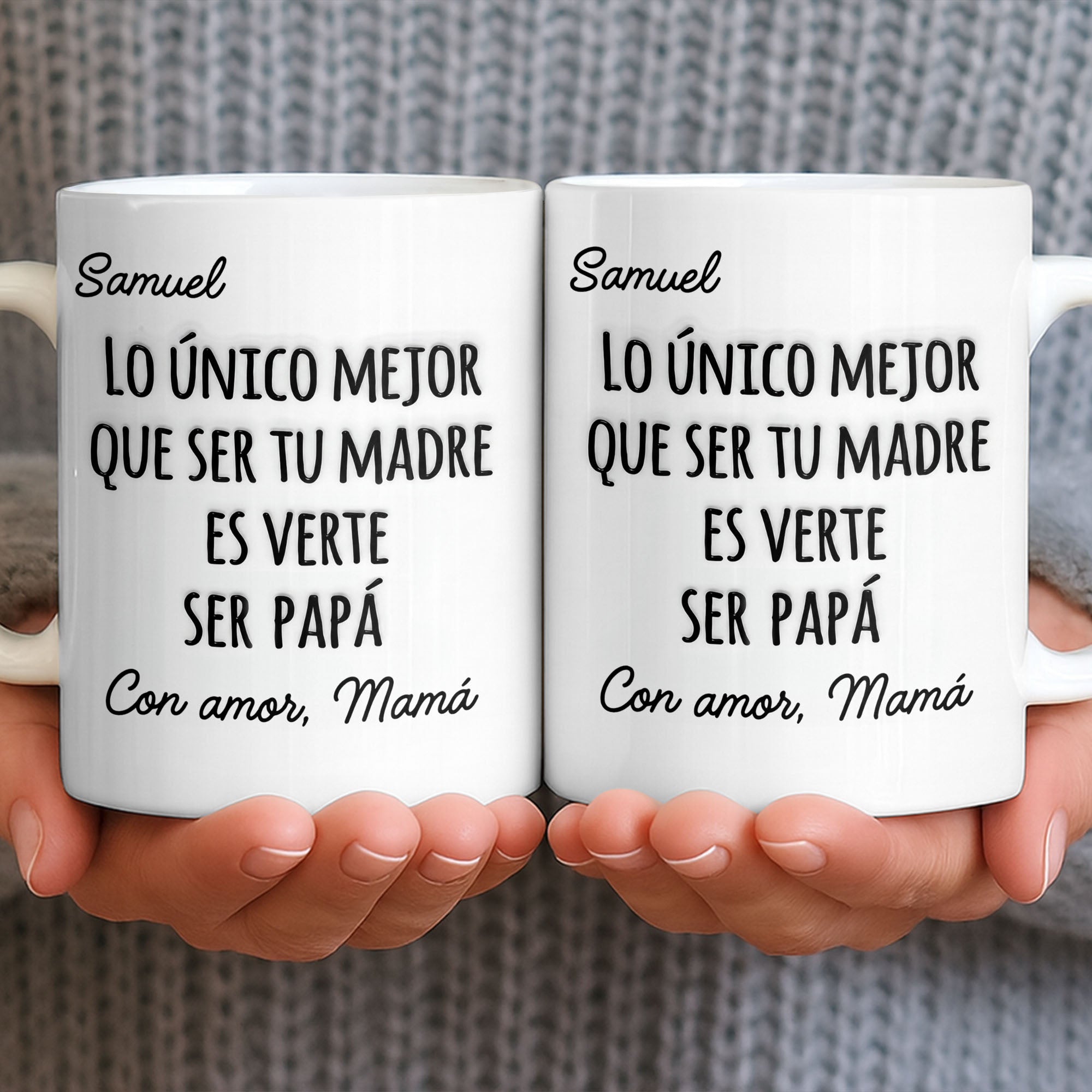 Personalized Edge-to-Edge Mug Custom Name Gift for New Dad Edge-to-edge Mug GradoCreations
