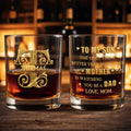 Personalized Custom Whiskey Glass Gift for Son - 3D Gold Monogram Whiskey Glass GradoCreations