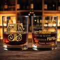 Personalized Custom Whiskey Glass with 3D Golden Initial for Son Whiskey Glass GradoCreations