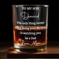 Personalized Custom Whiskey Glass Gift for Dad | Father's Day Whiskey Glass GradoCreations