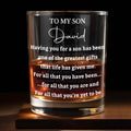 Personalized Whiskey Glass Custom Name Gift for Son